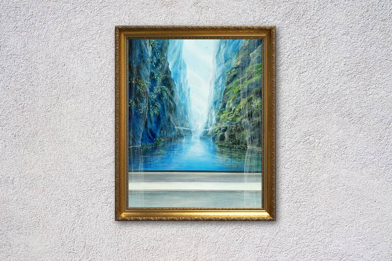 Original Dada Nature Painting by Silvian Sternhagel
