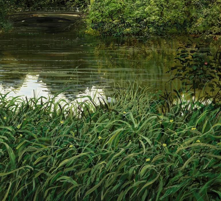 Original Folk Nature Painting by Silvian Sternhagel