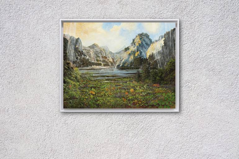 Original Modernism Landscape Painting by Silvian Sternhagel
