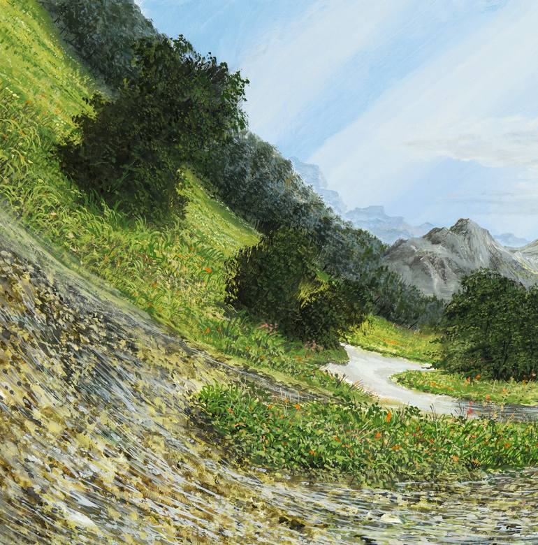 Original Modernism Landscape Painting by Silvian Sternhagel