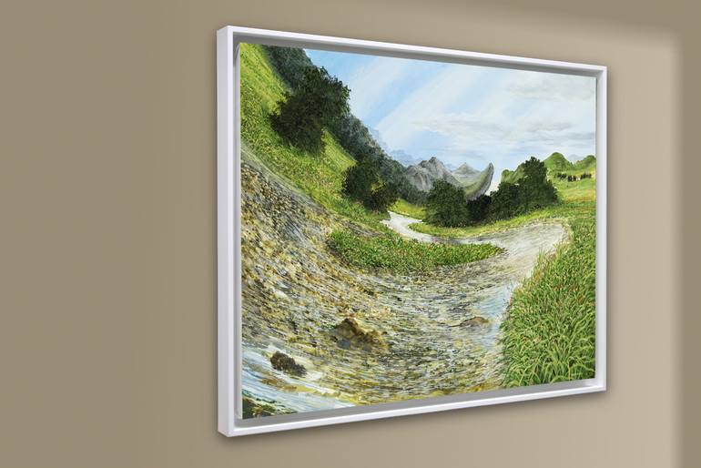Original Modernism Landscape Painting by Silvian Sternhagel