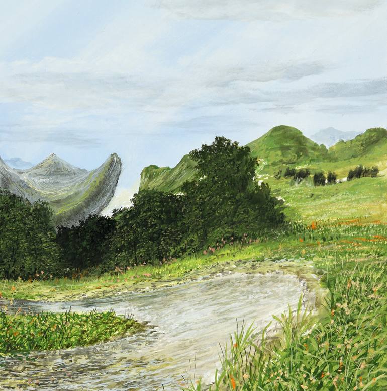 Original Modernism Landscape Painting by Silvian Sternhagel