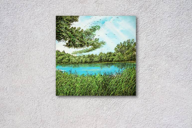 Original Modernism Landscape Painting by Silvian Sternhagel