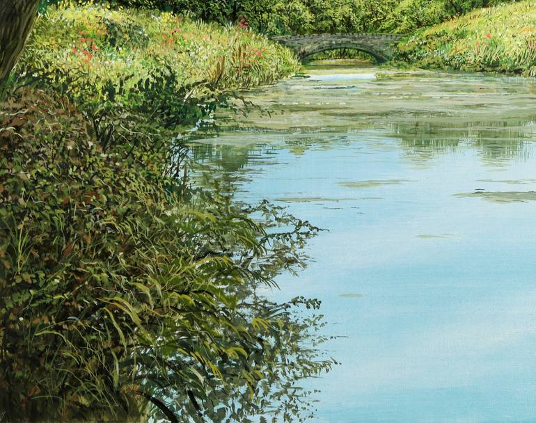 Original Impressionism Landscape Painting by Silvian Sternhagel