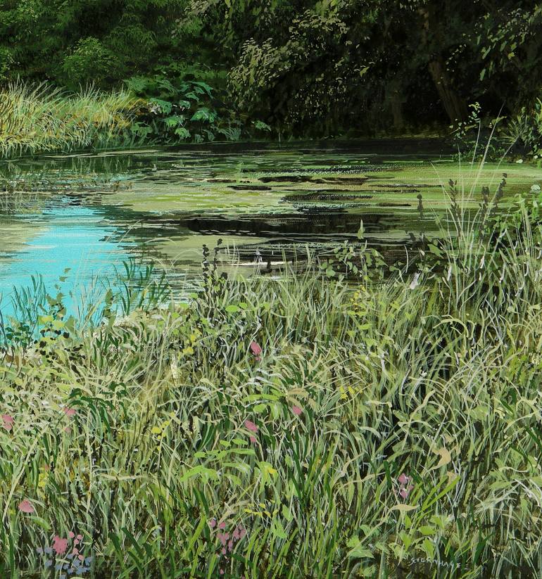 Original Folk Garden Painting by Silvian Sternhagel