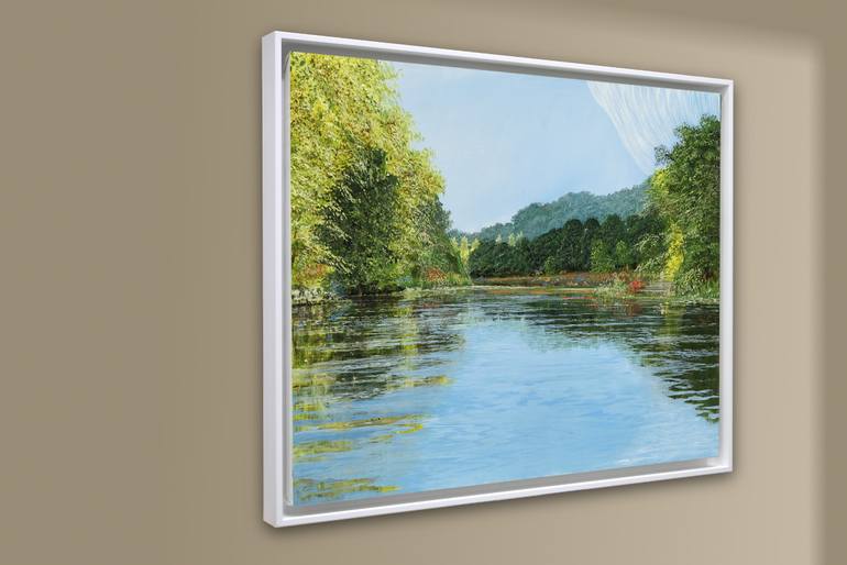 Original Impressionism Garden Painting by Silvian Sternhagel
