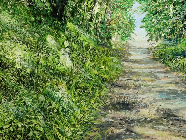 Original Folk Garden Painting by Silvian Sternhagel
