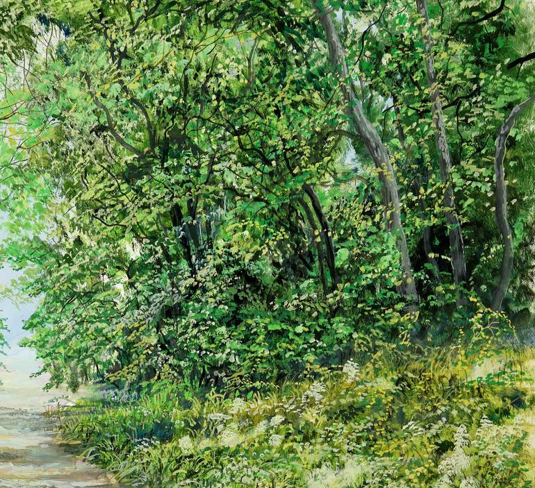 Original Folk Garden Painting by Silvian Sternhagel