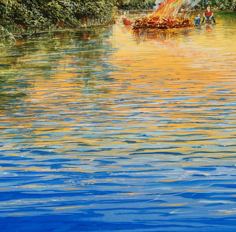 Original Modernism Fantasy Painting by Silvian Sternhagel