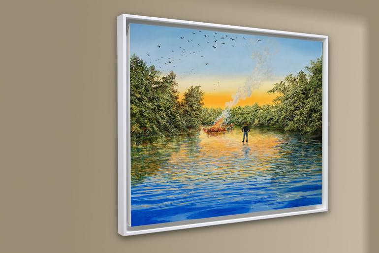 Original Modernism Fantasy Painting by Silvian Sternhagel