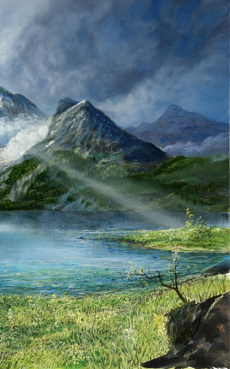 Original Modernism Landscape Painting by Silvian Sternhagel