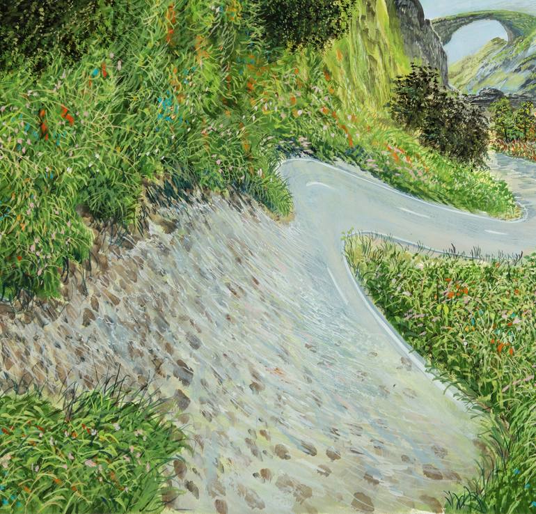 Original Modernism Fantasy Painting by Silvian Sternhagel