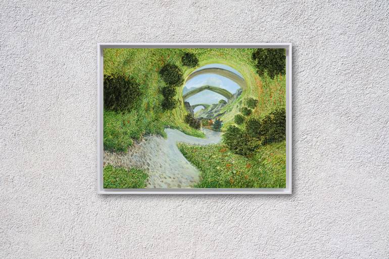 Original Modernism Fantasy Painting by Silvian Sternhagel