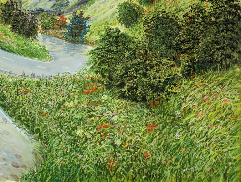 Original Modernism Fantasy Painting by Silvian Sternhagel