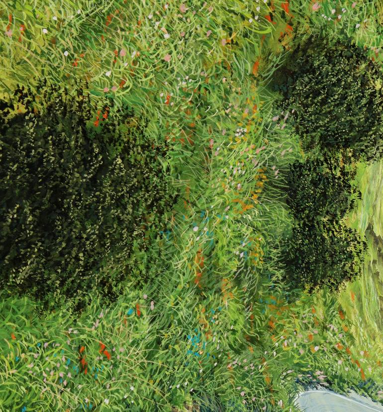 Original Modernism Fantasy Painting by Silvian Sternhagel