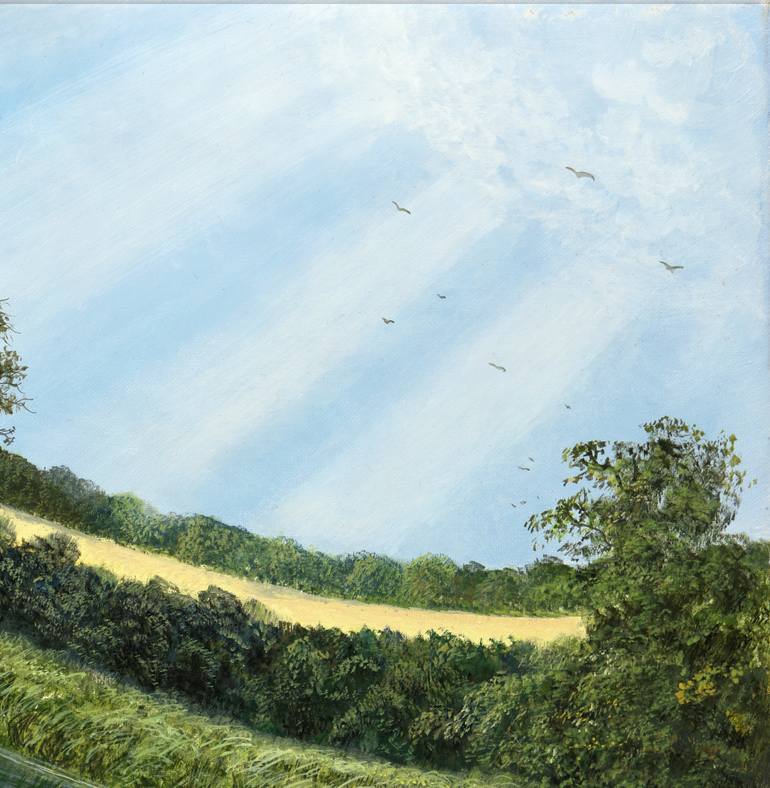 Original Dada Nature Painting by Silvian Sternhagel