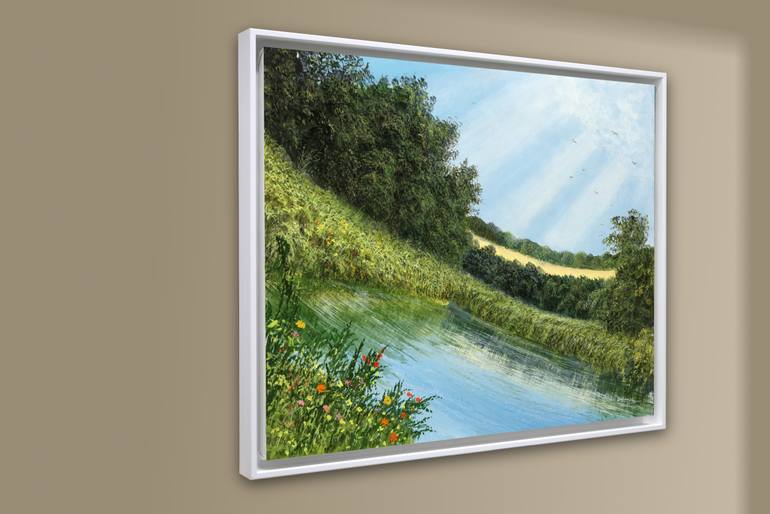 Original Dada Nature Painting by Silvian Sternhagel