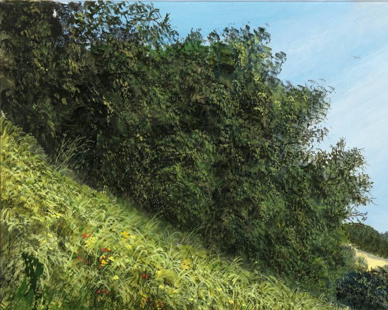Original Dada Nature Painting by Silvian Sternhagel