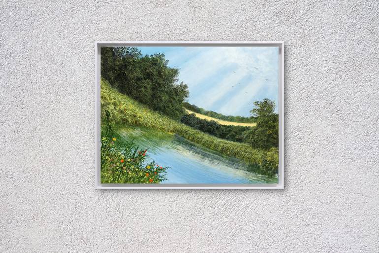 Original Dada Nature Painting by Silvian Sternhagel