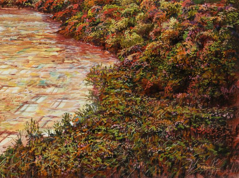Original Modernism Fantasy Painting by Silvian Sternhagel