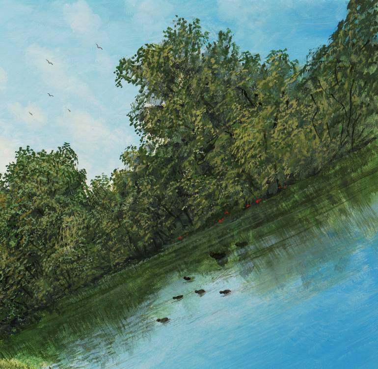 Original Folk Nature Painting by Silvian Sternhagel