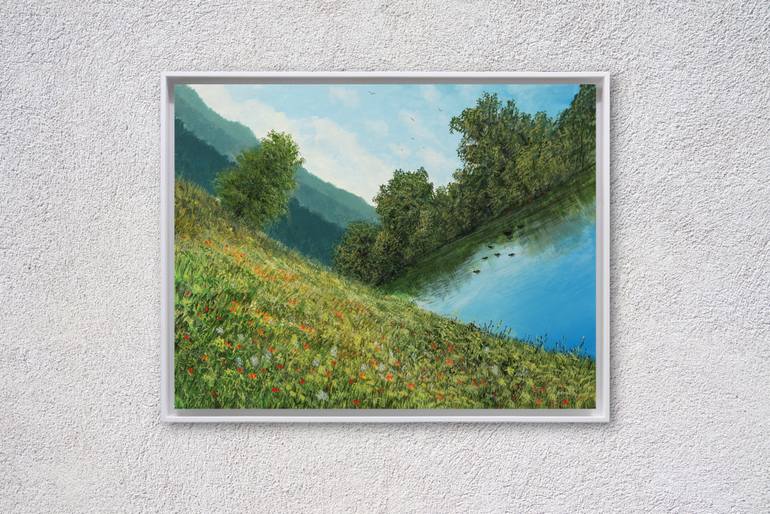 Original Folk Nature Painting by Silvian Sternhagel