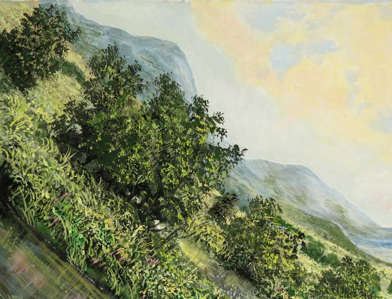 Original Dada Nature Painting by Silvian Sternhagel