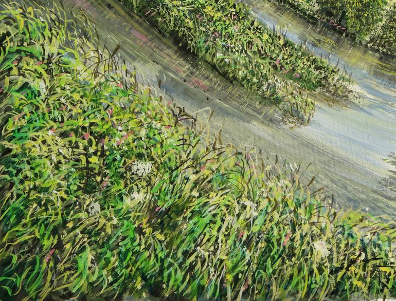 Original Dada Nature Painting by Silvian Sternhagel