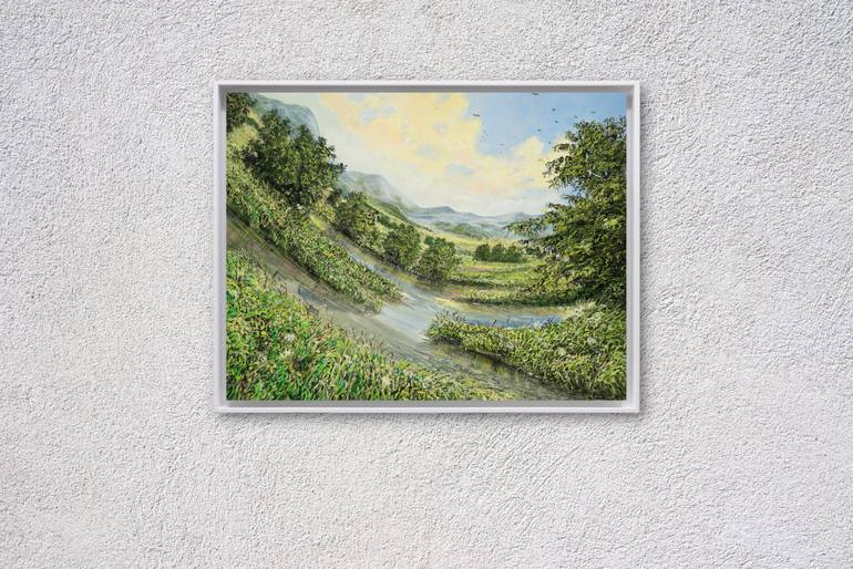 Original Dada Nature Painting by Silvian Sternhagel