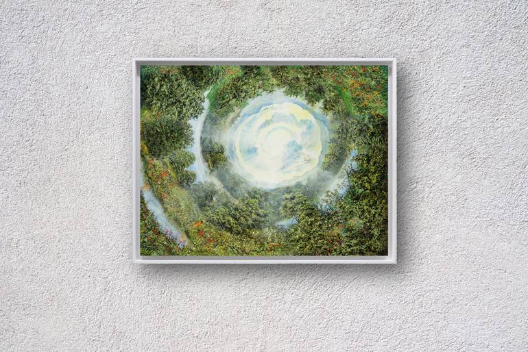 Original Dada Nature Painting by Silvian Sternhagel