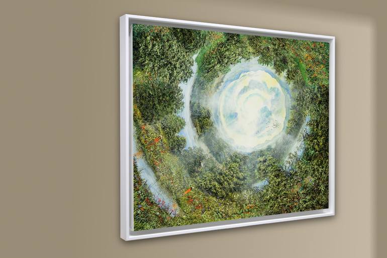 Original Dada Nature Painting by Silvian Sternhagel