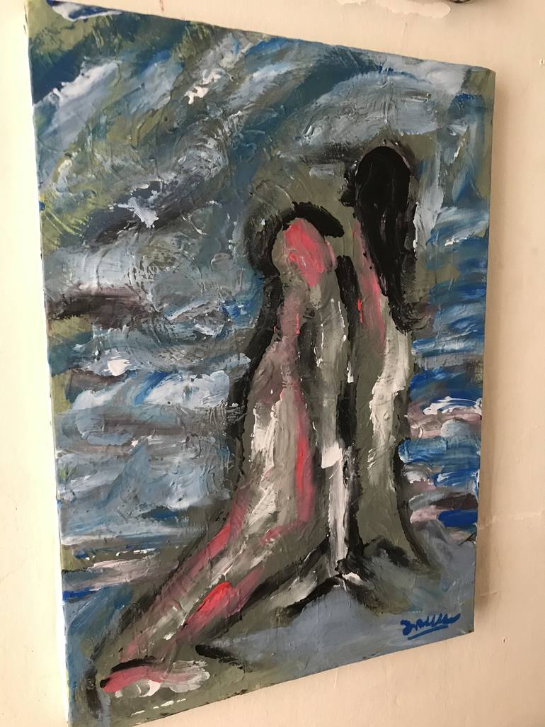 Original Expressionism Women Painting by taylan özgür çalışkan