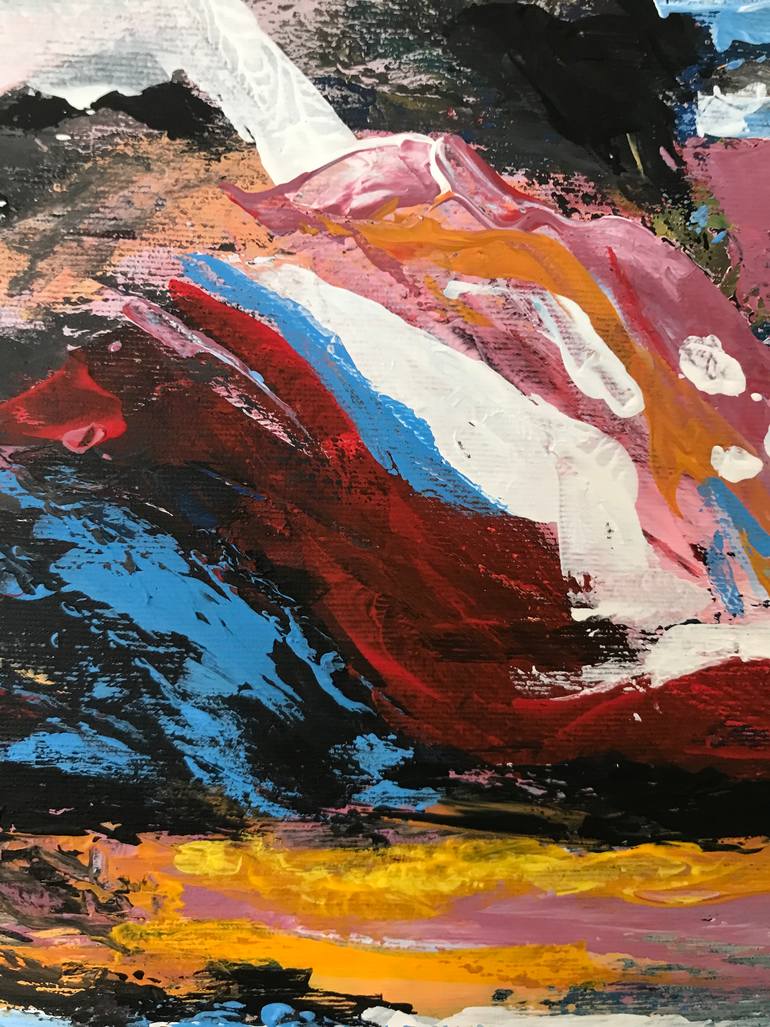 Original Abstract Nature Painting by Taylan Özgür ÇalışKan