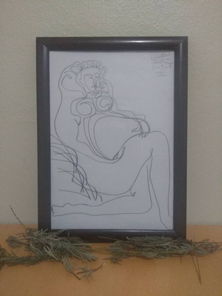 Original Nude Drawing by taylan özgür çalışkan