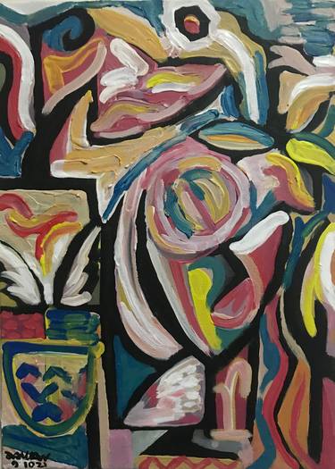 Original Expressionism Floral Paintings by taylan özgür çalışkan