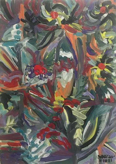 Original Expressionism Floral Paintings by taylan özgür çalışkan