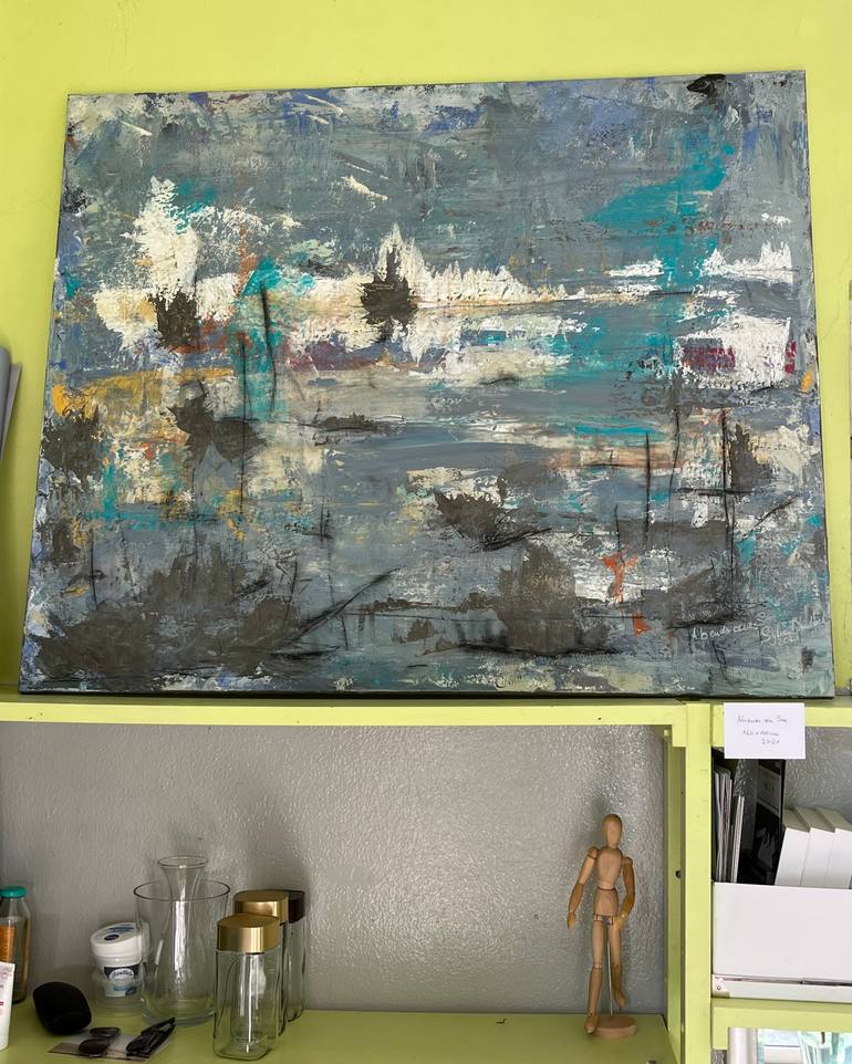 Original Abstract Expressionism Botanic Painting by Sylva Giovannelli