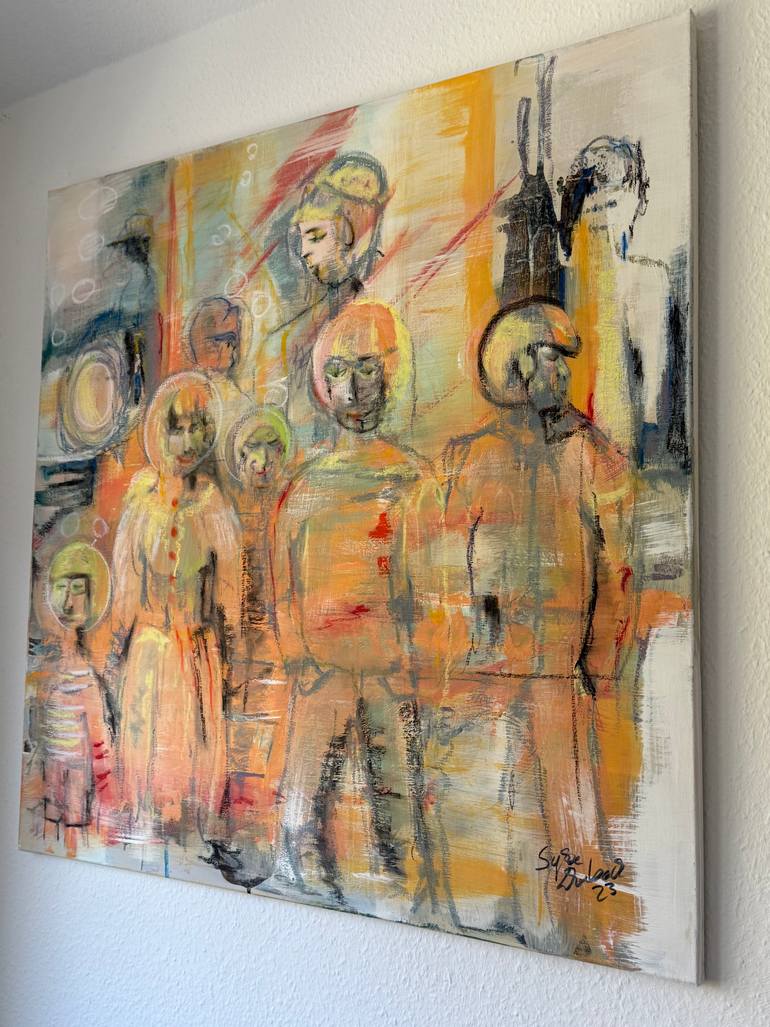 Original Contemporary Family Painting by Sylva Giovannelli