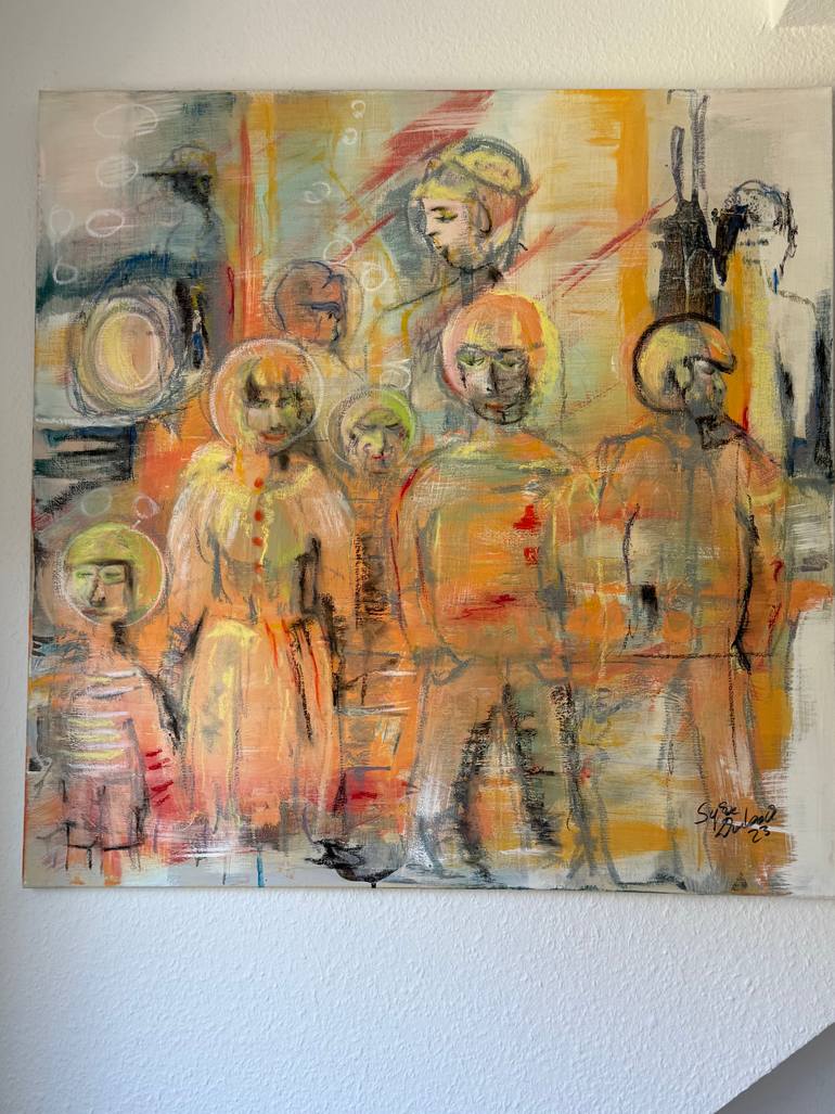 Original Contemporary Family Painting by Sylva Giovannelli