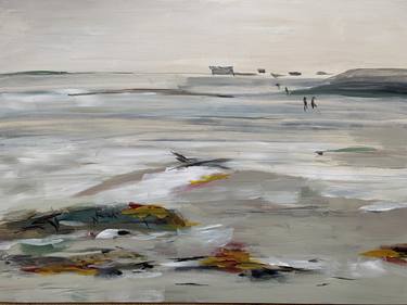 Original Modern Beach Paintings by Sylva Dresbach