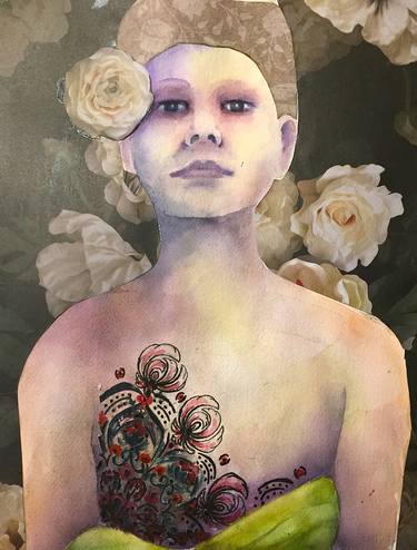Original Conceptual Women Painting by Cyrene Swallow