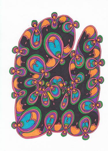 Original Contemporary Abstract Drawing by Marilyn Lowe