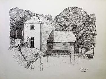 Original Illustration Architecture Drawings by Marilyn Lowe