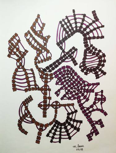 Original Geometric Drawings by Marilyn Lowe