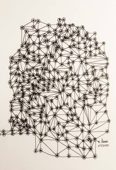 Original Abstract Geometric Drawings by Marilyn Lowe