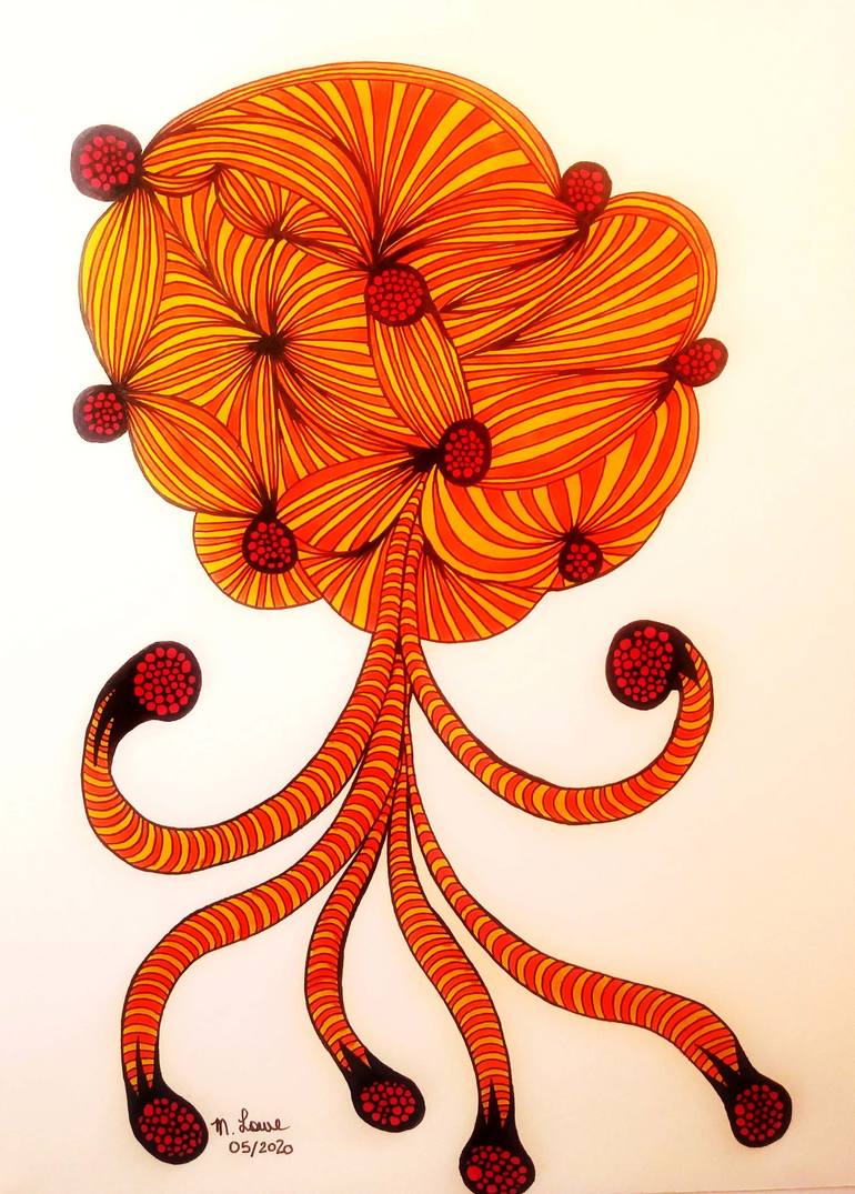 Original Surrealism Animal Drawings by Marilyn Lowe