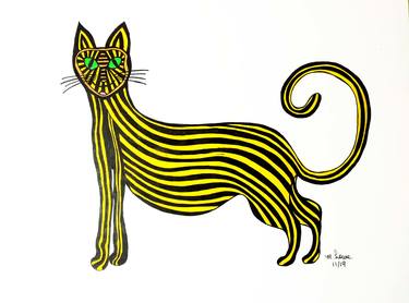 CAT GAME Drawing by Anastasia Terskih