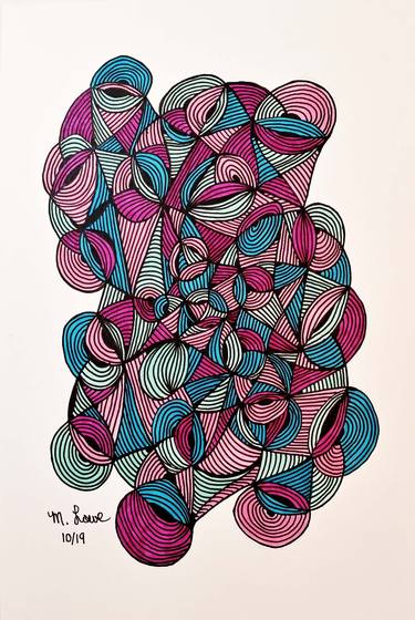 Original Geometric Drawings by Marilyn Lowe