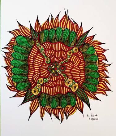 Original Geometric Drawings by Marilyn Lowe