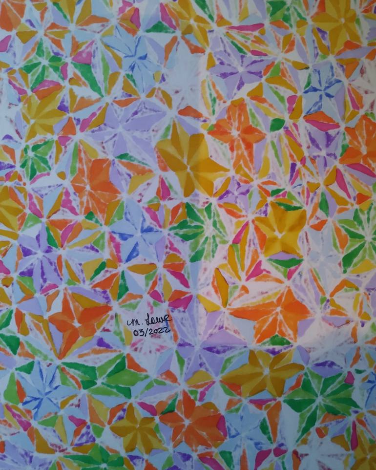 Original Abstract Patterns Drawing by Marilyn Lowe